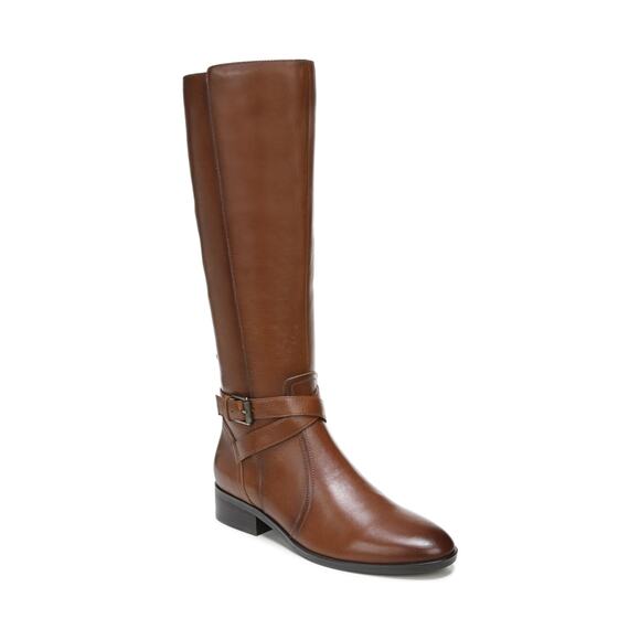 USED Naturalizer Womens Rena Zipper Narrow Calf Knee-High Boots,brown-Size 7.5 M - Picture 1 of 16